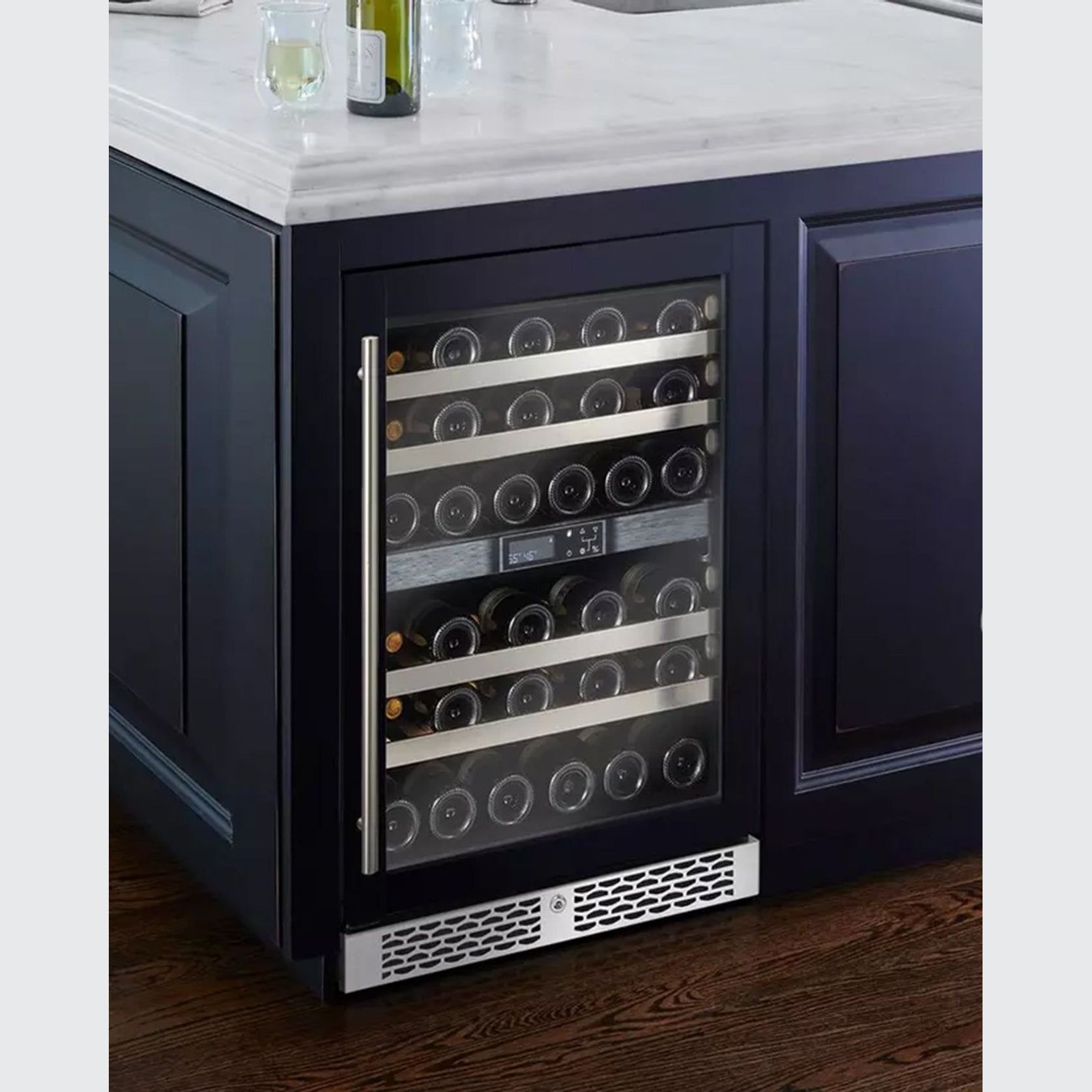 Grand Cru 46 Bottle Panel Ready Dual Zone Wine Fridge. gallery detail image