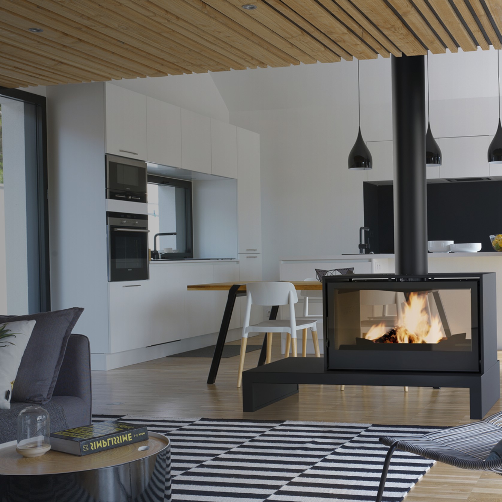 Axis I1000FS Double Sided - Contemporary Freestanding gallery detail image
