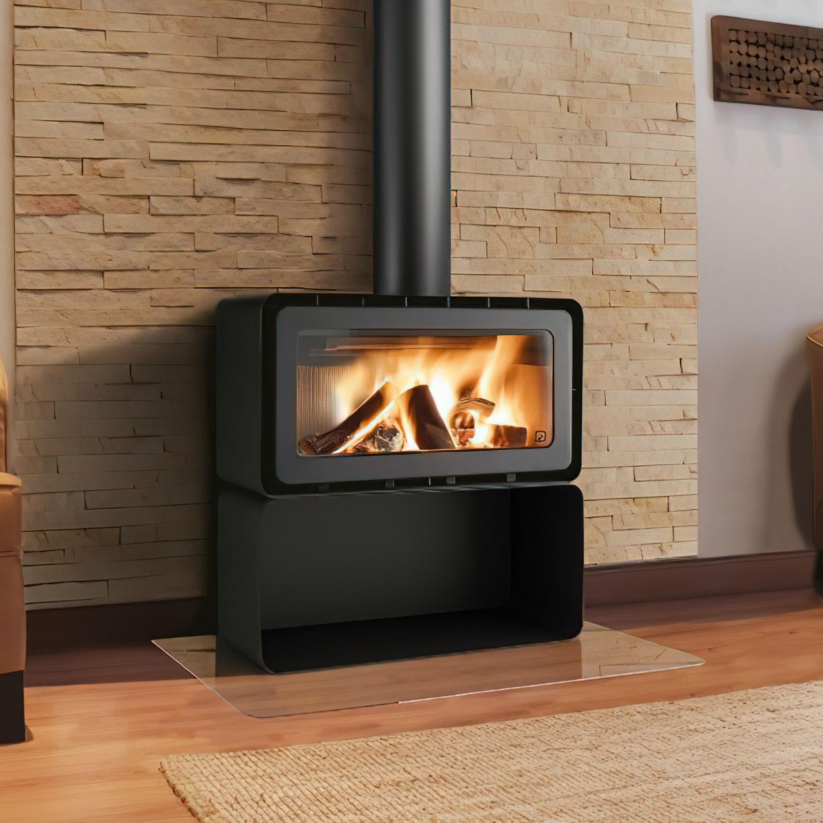 ADF Hayra 85VL Freestanding Fireplace gallery detail image