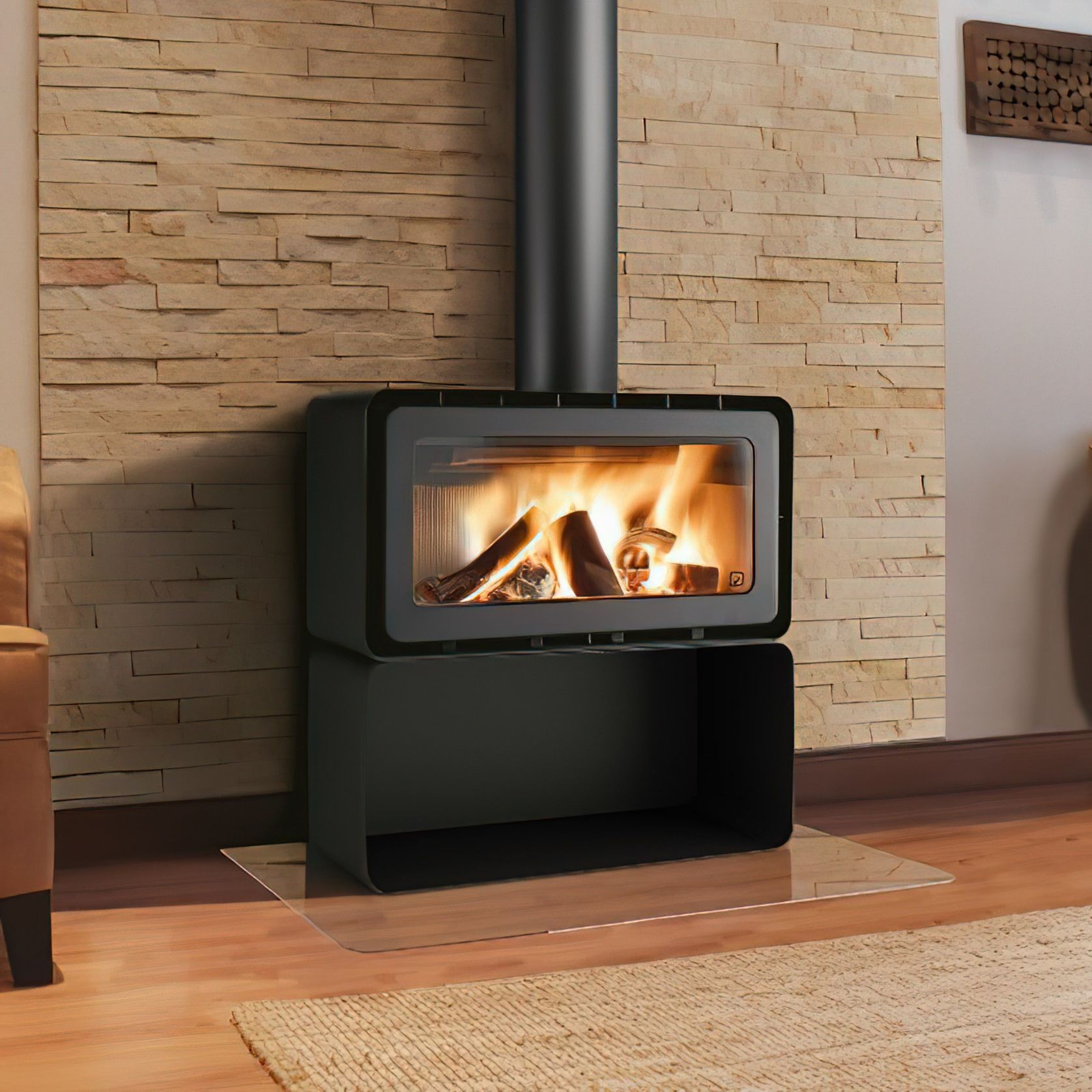ADF Hayra 85VL Freestanding Fireplace gallery detail image
