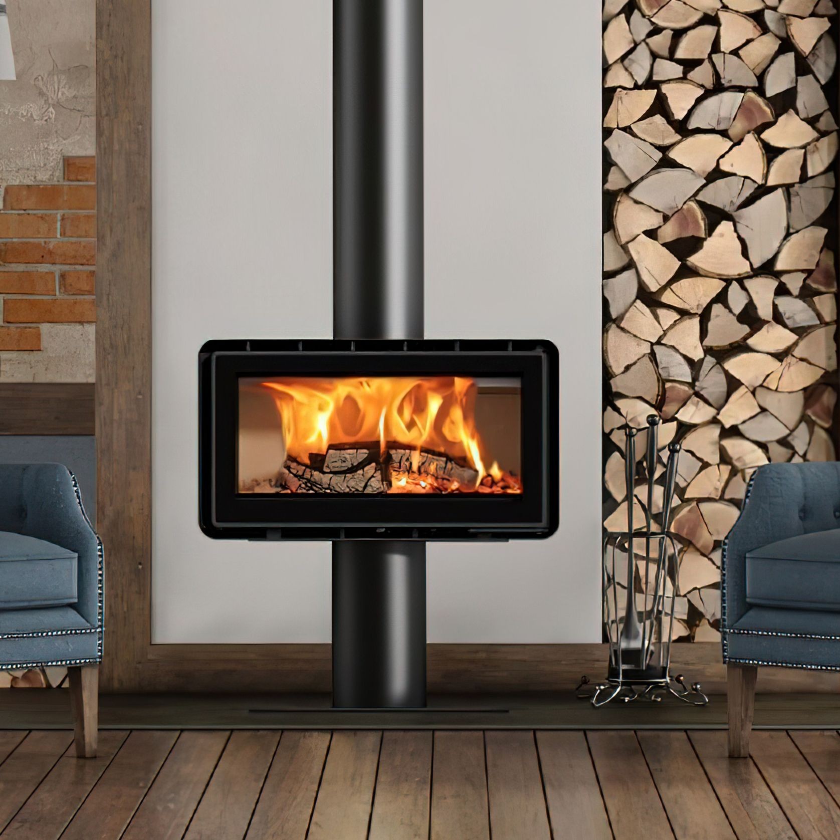 ADF Hayra 85VP Freestanding Fireplace gallery detail image