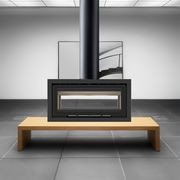 ADF Linea 100 Duo B Freestanding Fireplace gallery detail image