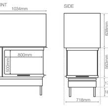 Axis EPI950 - Three Sided Wood Fireplace gallery detail image