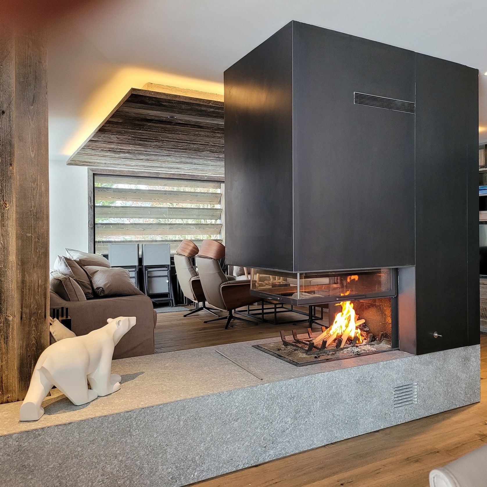 Axis EPI950 - Three Sided Wood Fireplace gallery detail image