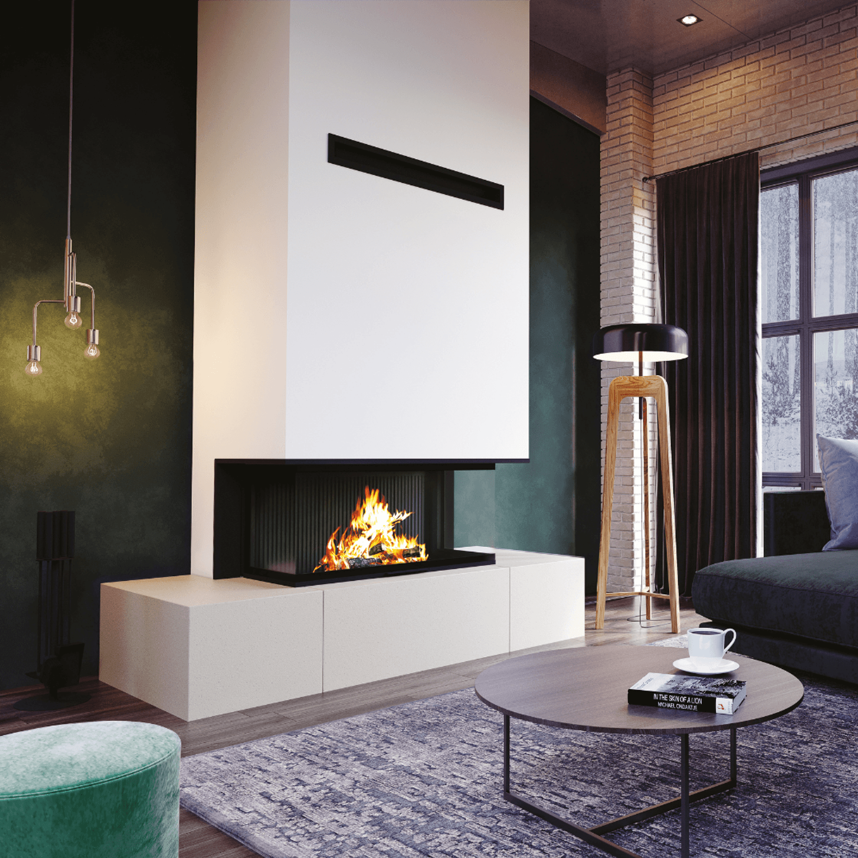 Axis FAS120 3V - Freestanding Fireplace gallery detail image