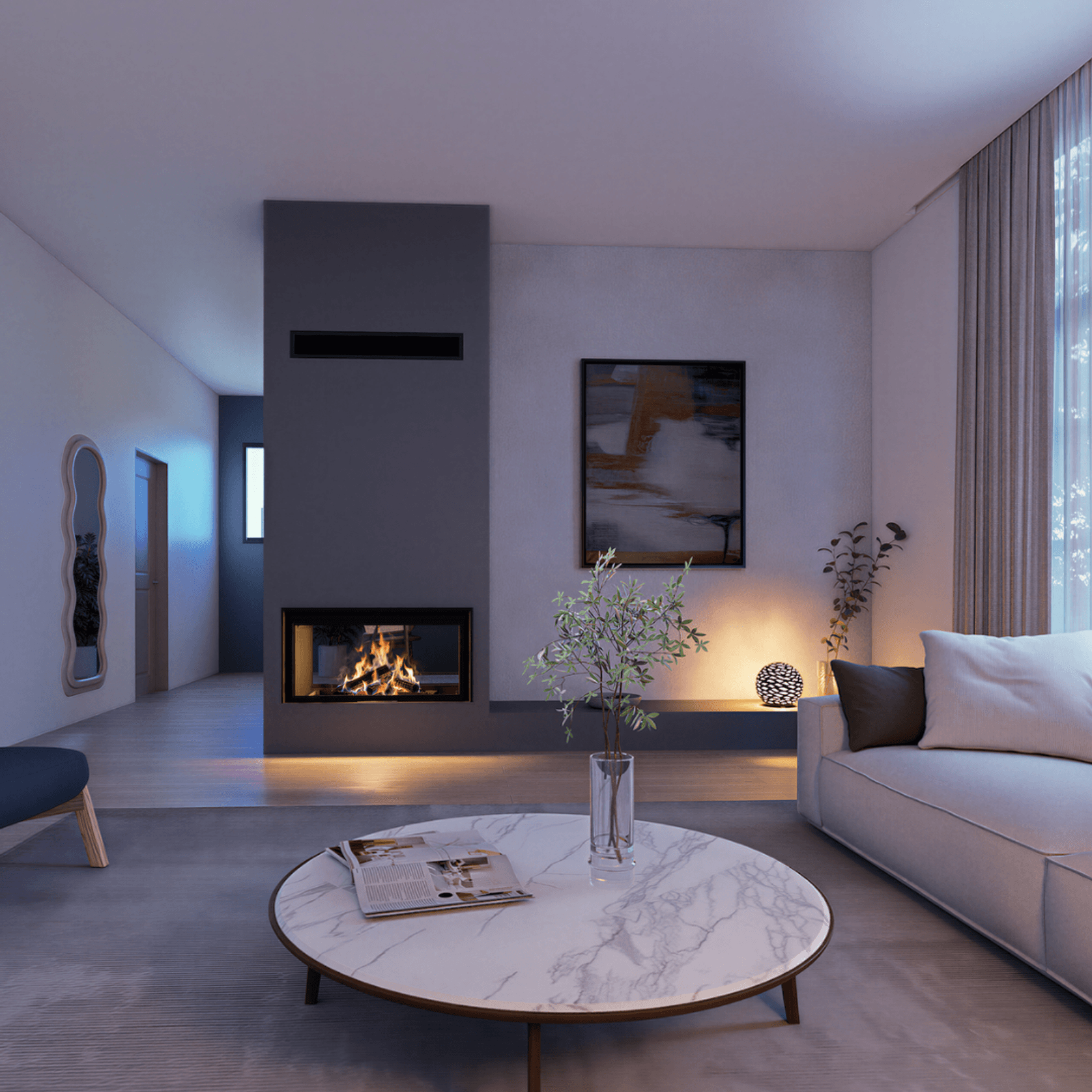 Axis FAS120 DS - Freestanding Fireplace gallery detail image