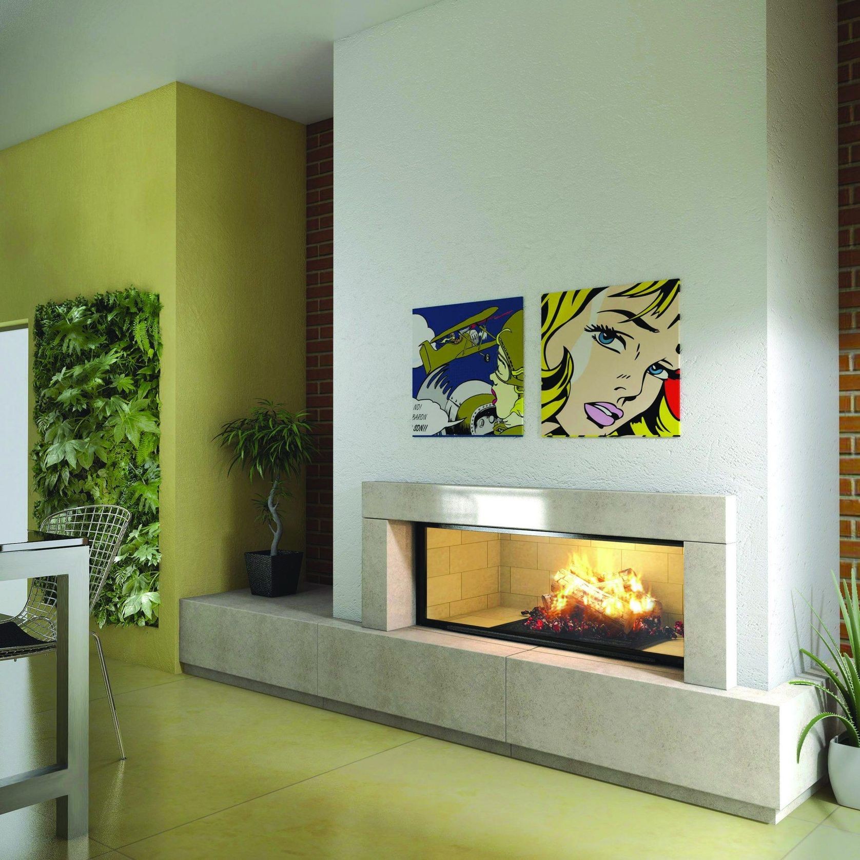 Axis H1600 Single Sided Fireplace gallery detail image
