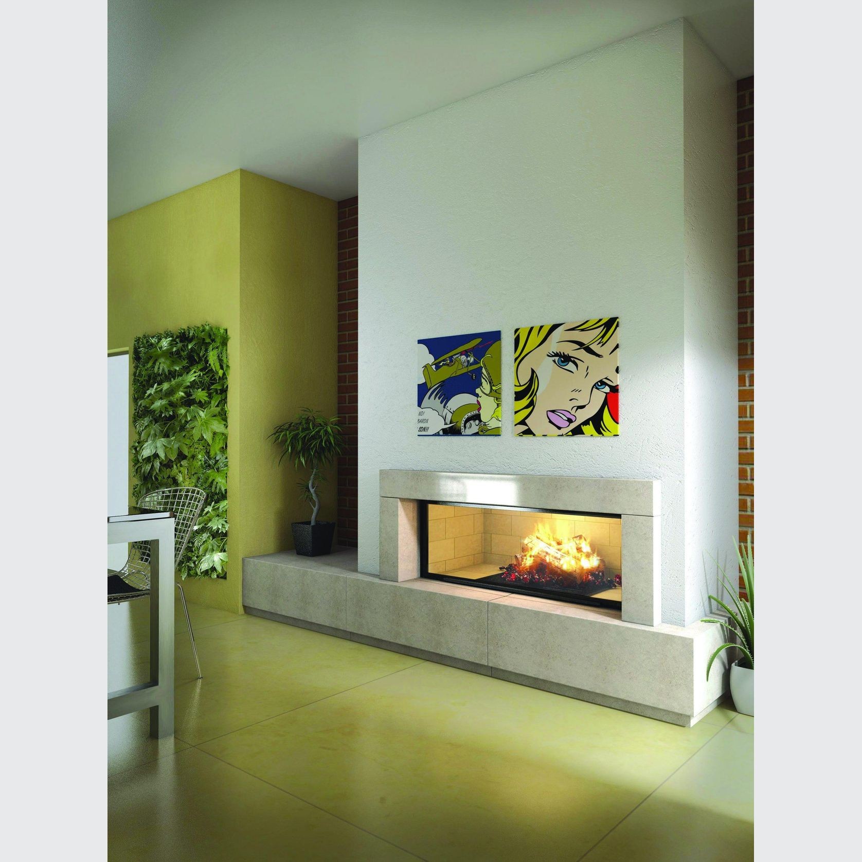 Axis H1600 Single Sided Fireplace gallery detail image
