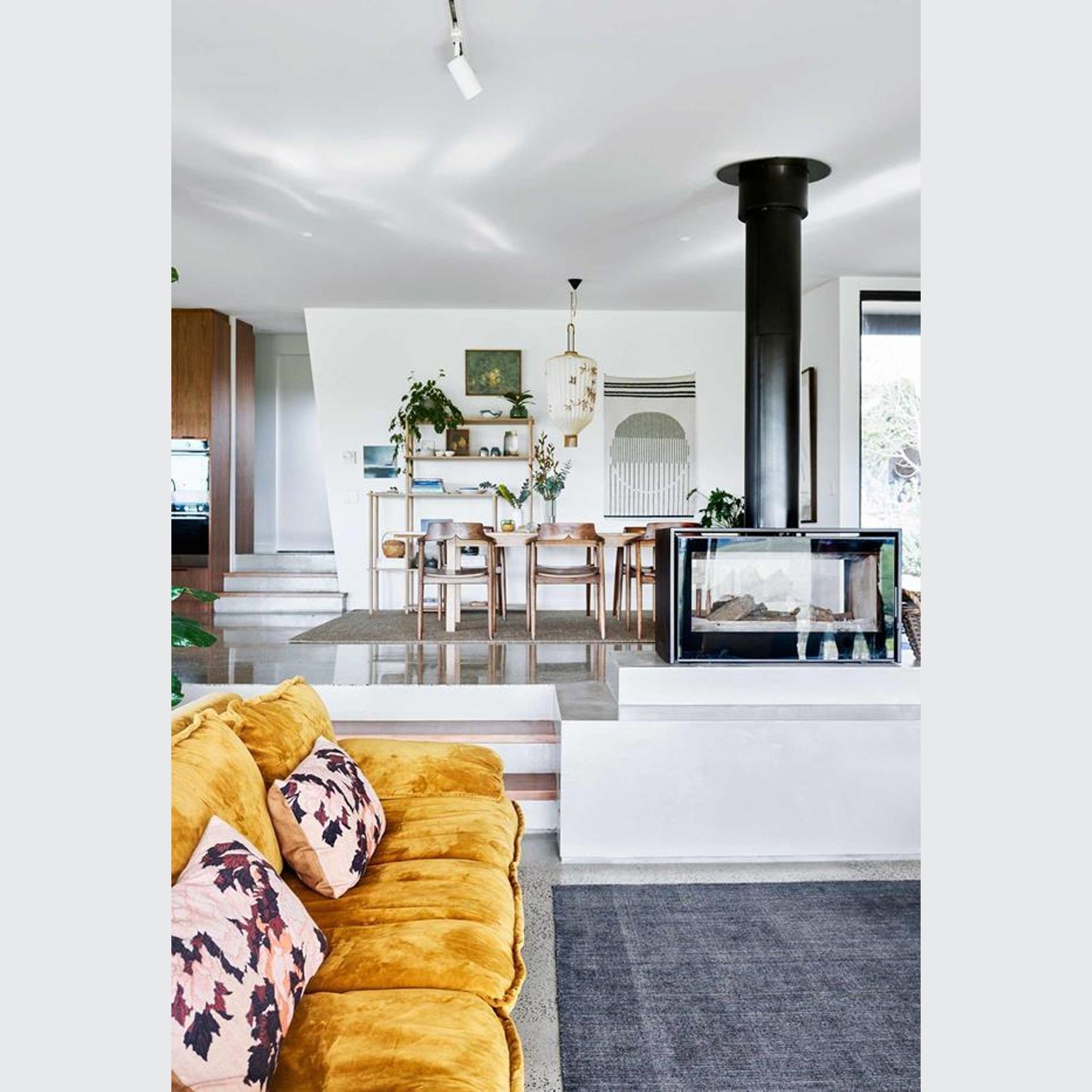 Axis L1000 Panoramic Double Sided Fireplace gallery detail image