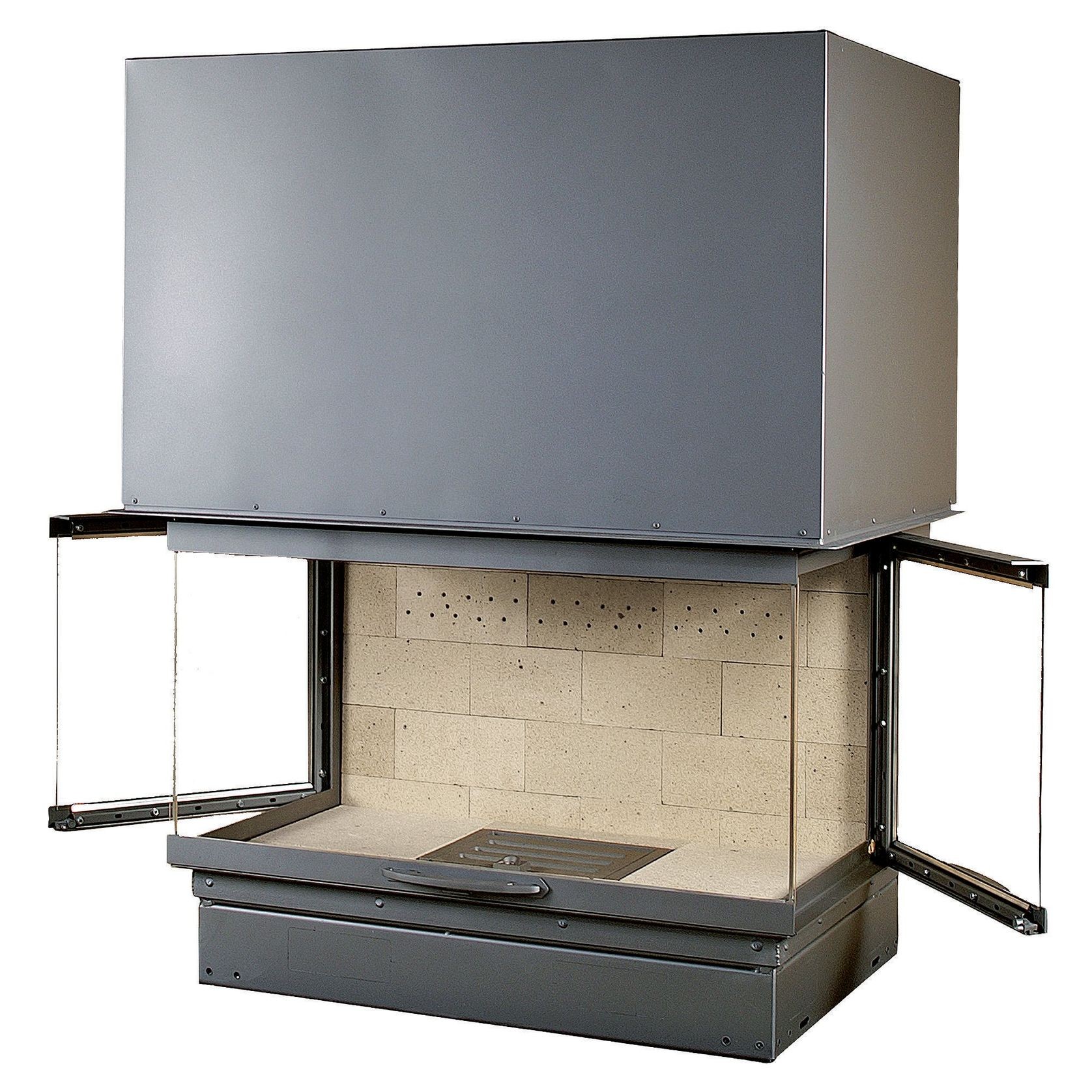 Axis H1200 3V 3 Sided Wood Fireplace gallery detail image
