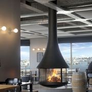 JC Bordelet Zelia 908 - Suspended Wood Fireplace gallery detail image