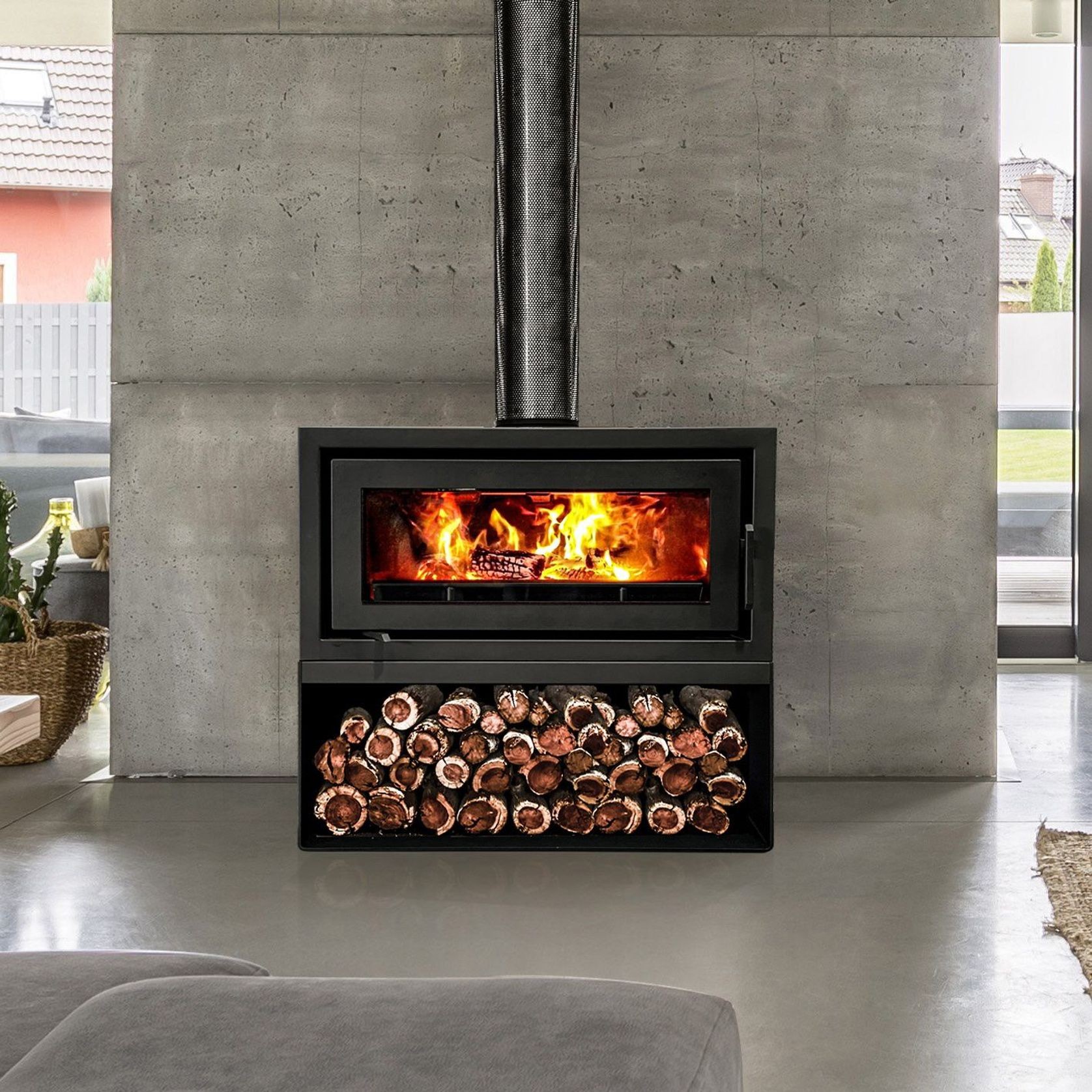 Kemlan Celestial 900 Freestanding Fireplace gallery detail image