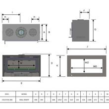 Kemlan Celestial 900 Insert Fan Forced Wood Fireplace gallery detail image