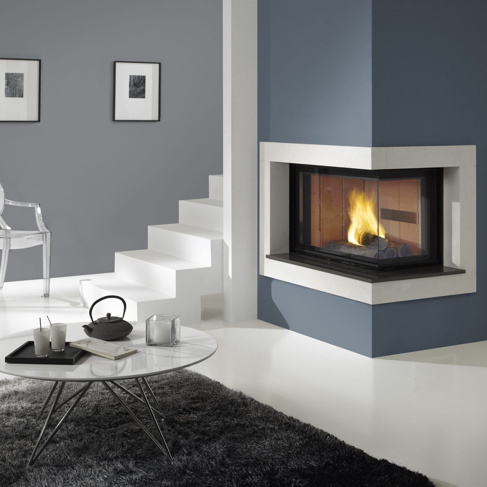 Cheminee Chazelles D100VAD Designer Wood Fireplace gallery detail image