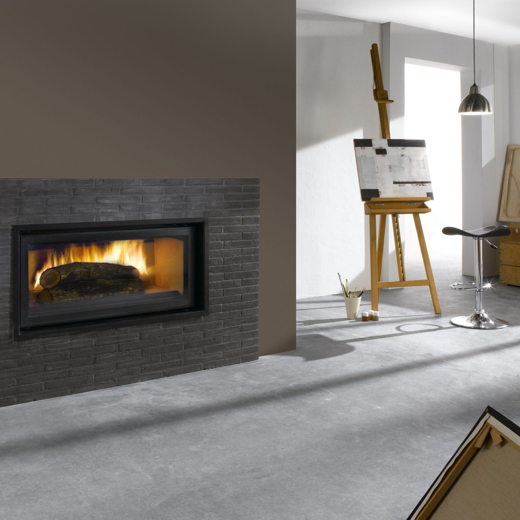 Cheminee Chazelles Designer D1350 Wood Fireplace gallery detail image