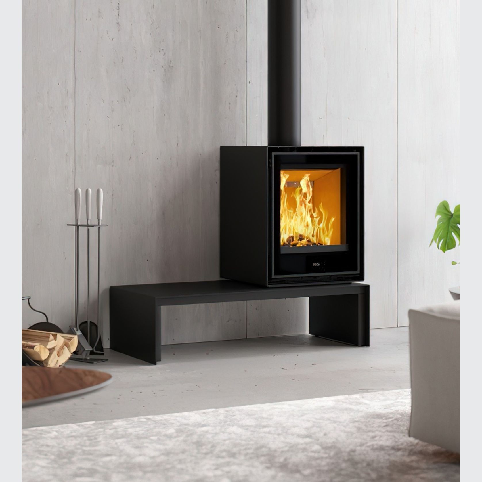ADF Clare 60S Freestanding Wood Fireplace gallery detail image