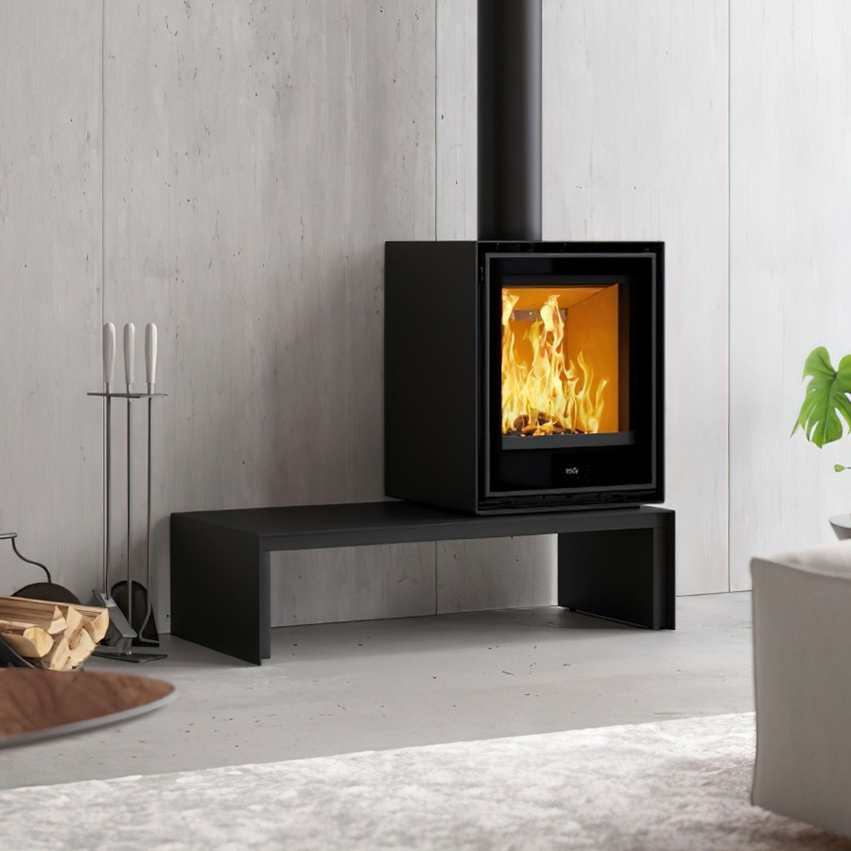 ADF Clare 60S Freestanding Wood Fireplace gallery detail image
