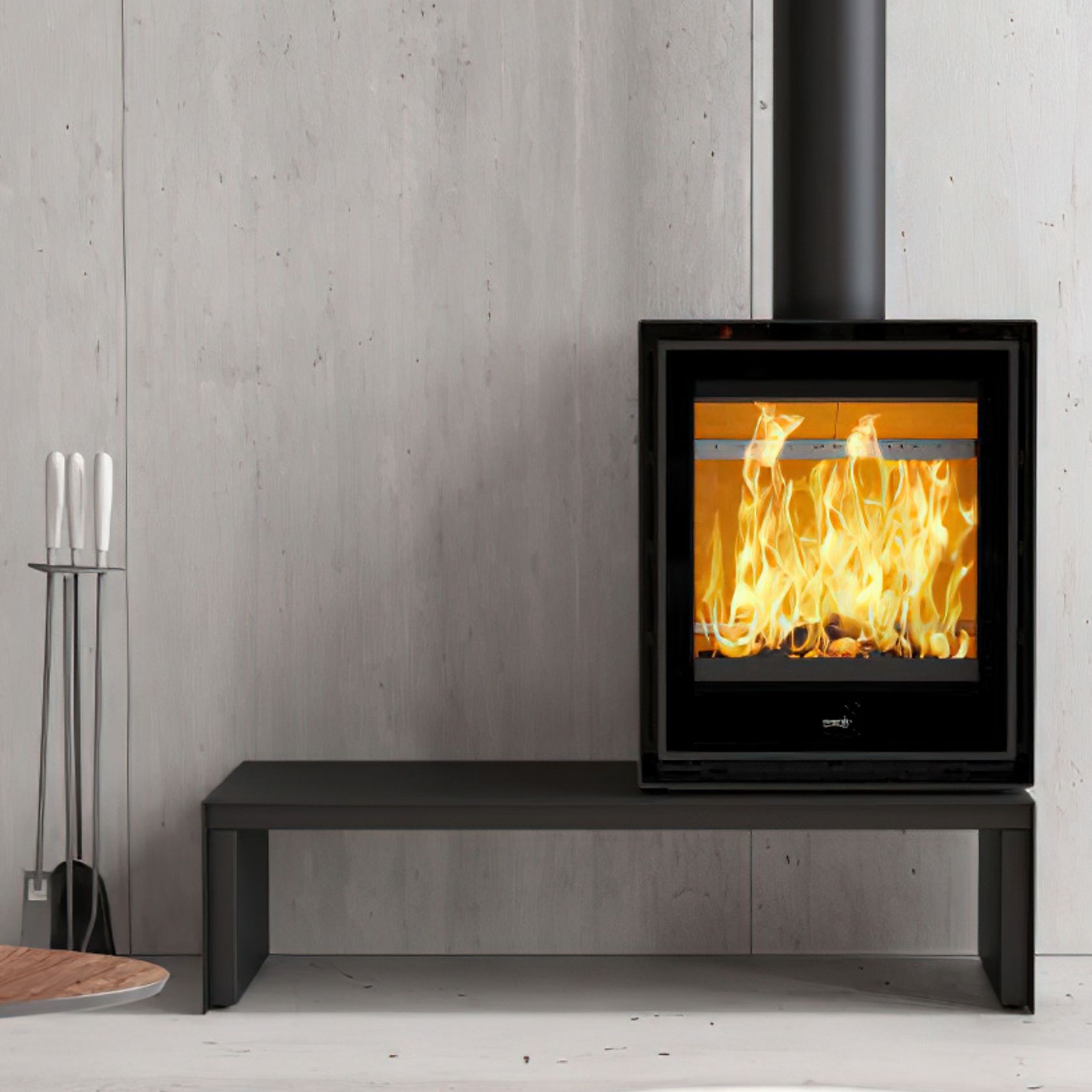 ADF Clare 60S Freestanding Wood Fireplace gallery detail image