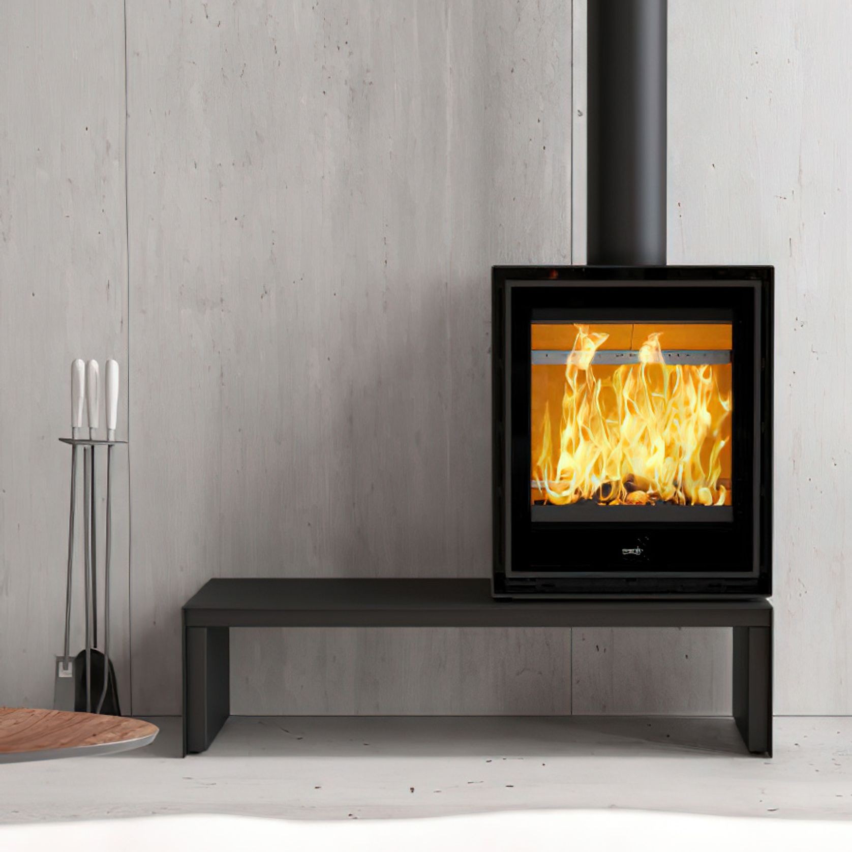 ADF Clare 60S Freestanding Wood Fireplace gallery detail image