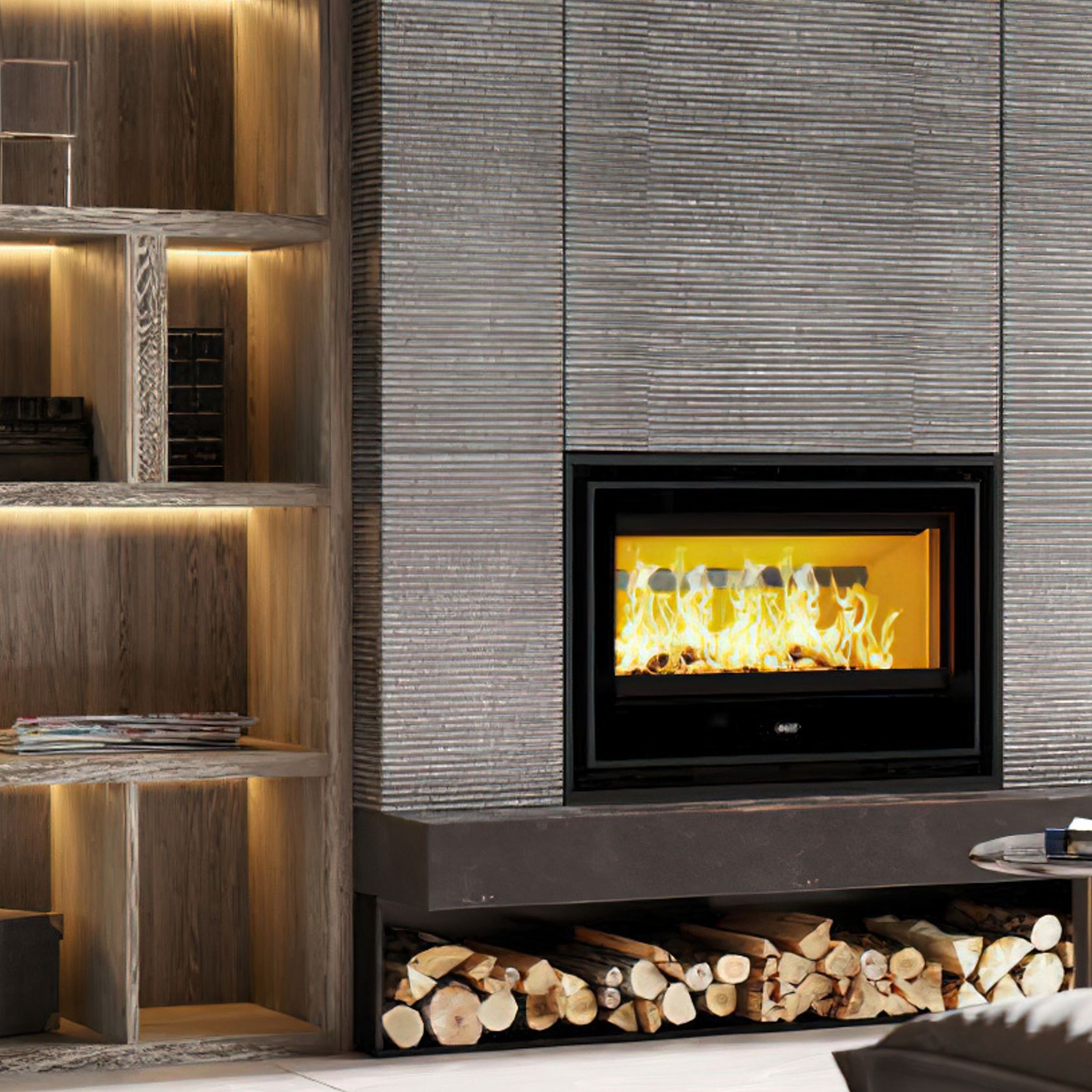 ADF Clare 80S Insert Wood Fireplace gallery detail image