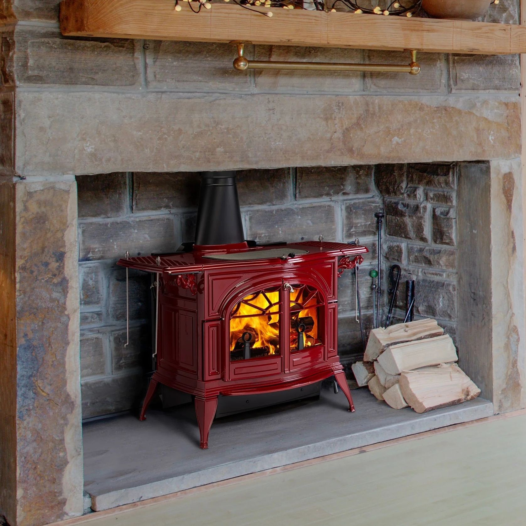 Vermont Castings Defiant Freestanding Wood Fireplace gallery detail image