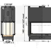 Cheminee Chazelles Df1200 Designer Wood Fireplace gallery detail image