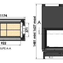 Cheminee Chazelles Df1200 Designer Wood Fireplace gallery detail image