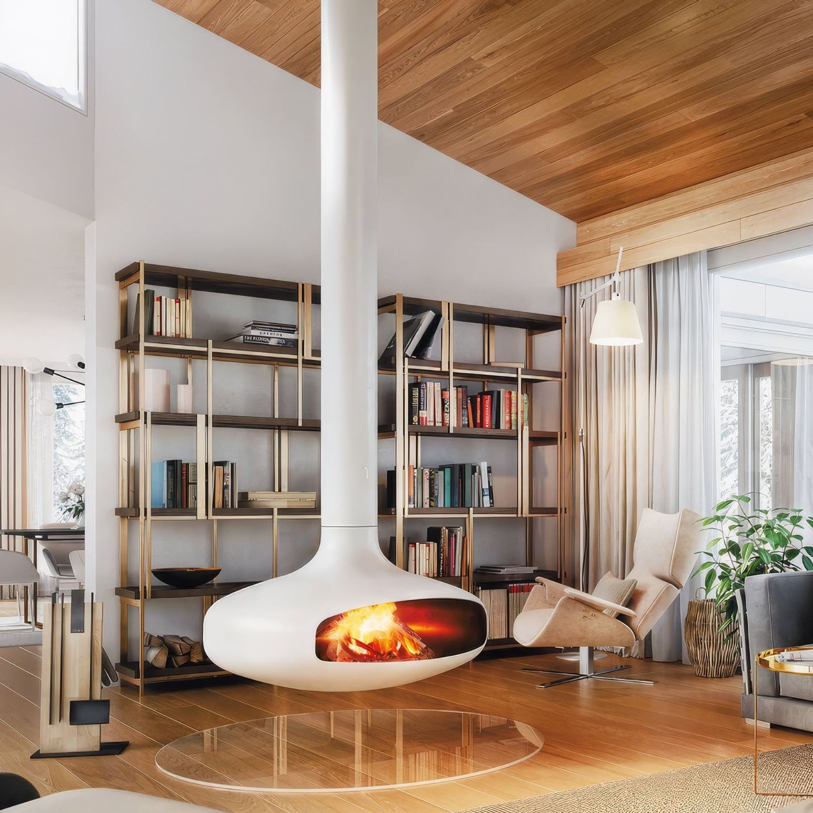 Domofocus Suspended Fireplace gallery detail image
