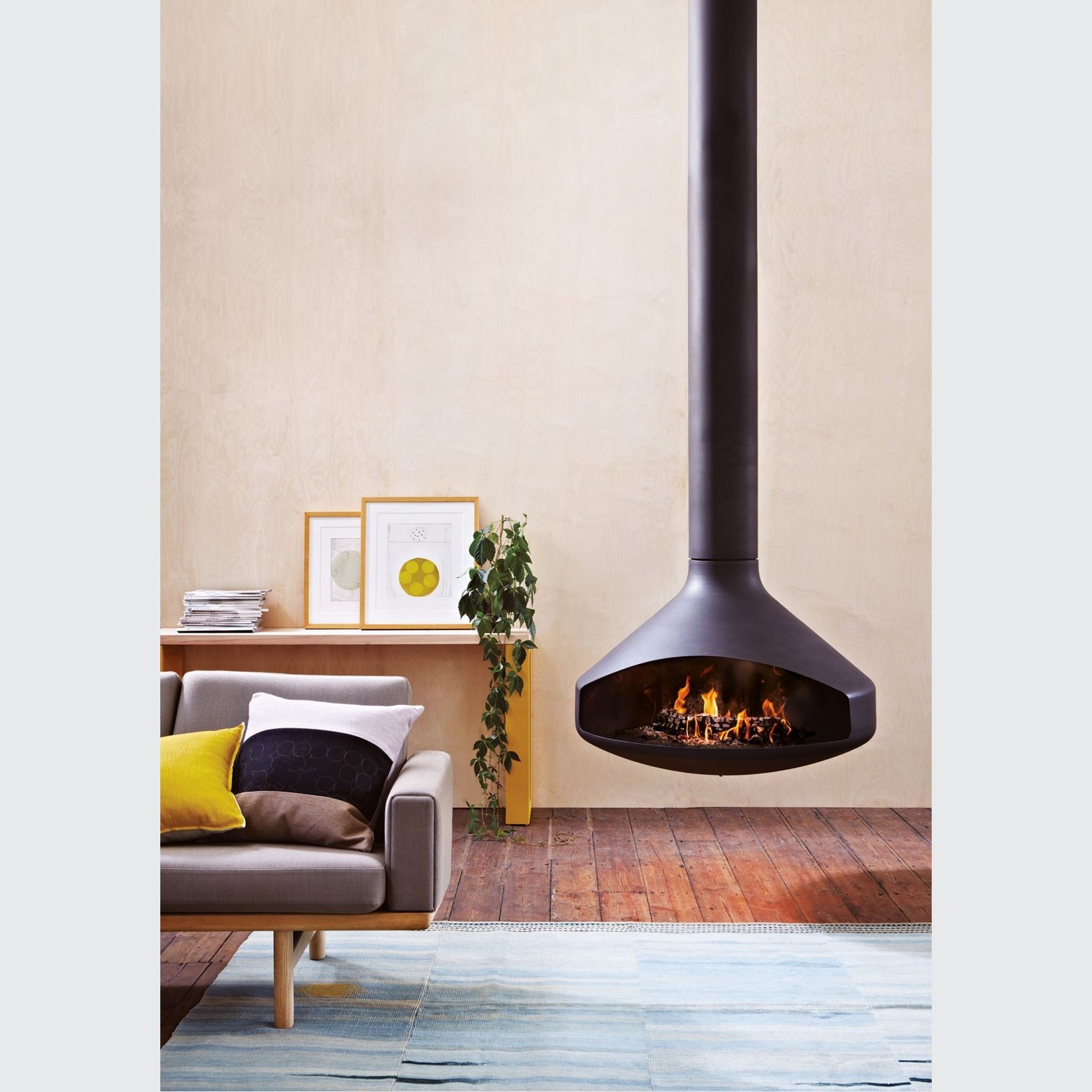 Focus Ergofocus - Suspended Fireplace gallery detail image