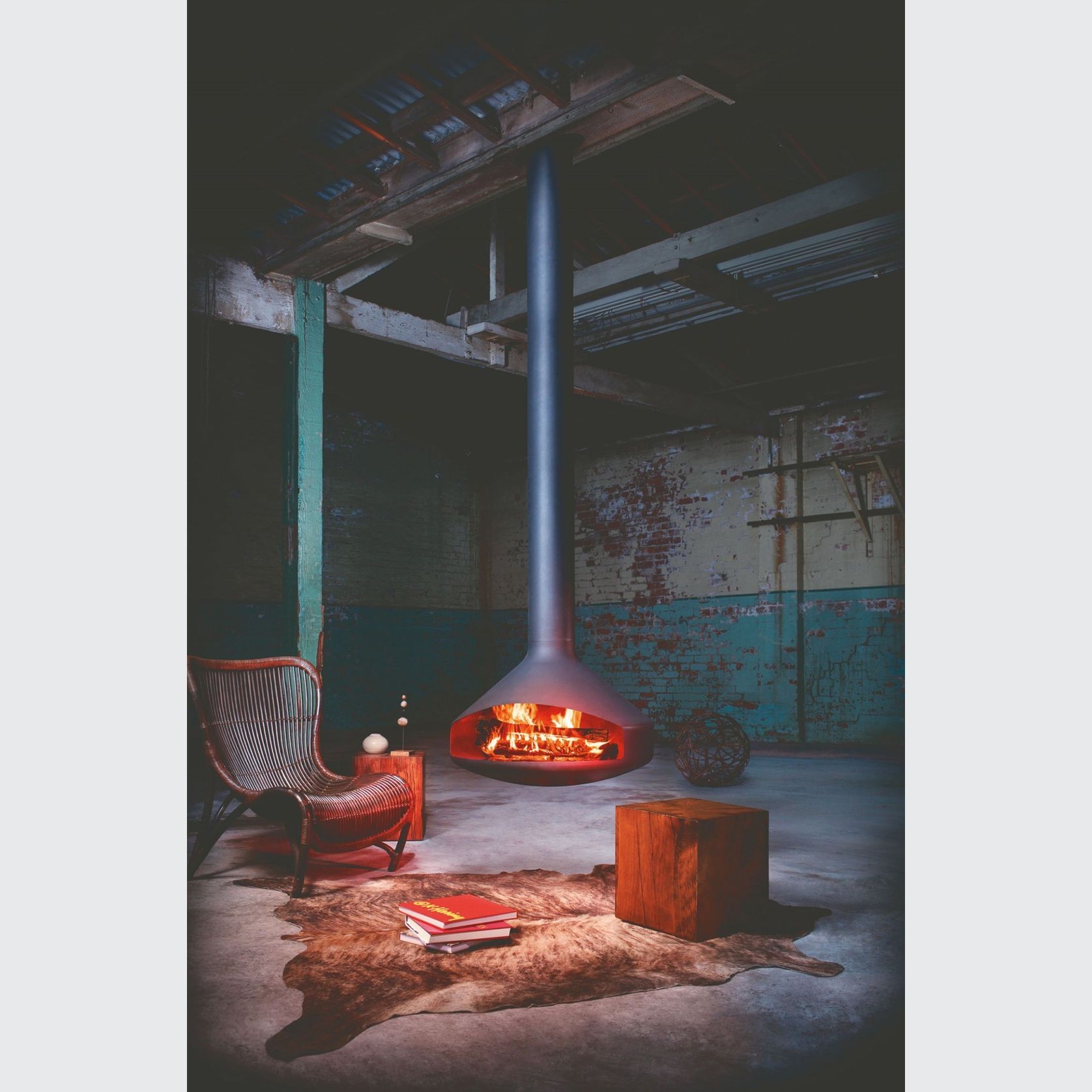 Focus Ergofocus - Suspended Fireplace gallery detail image