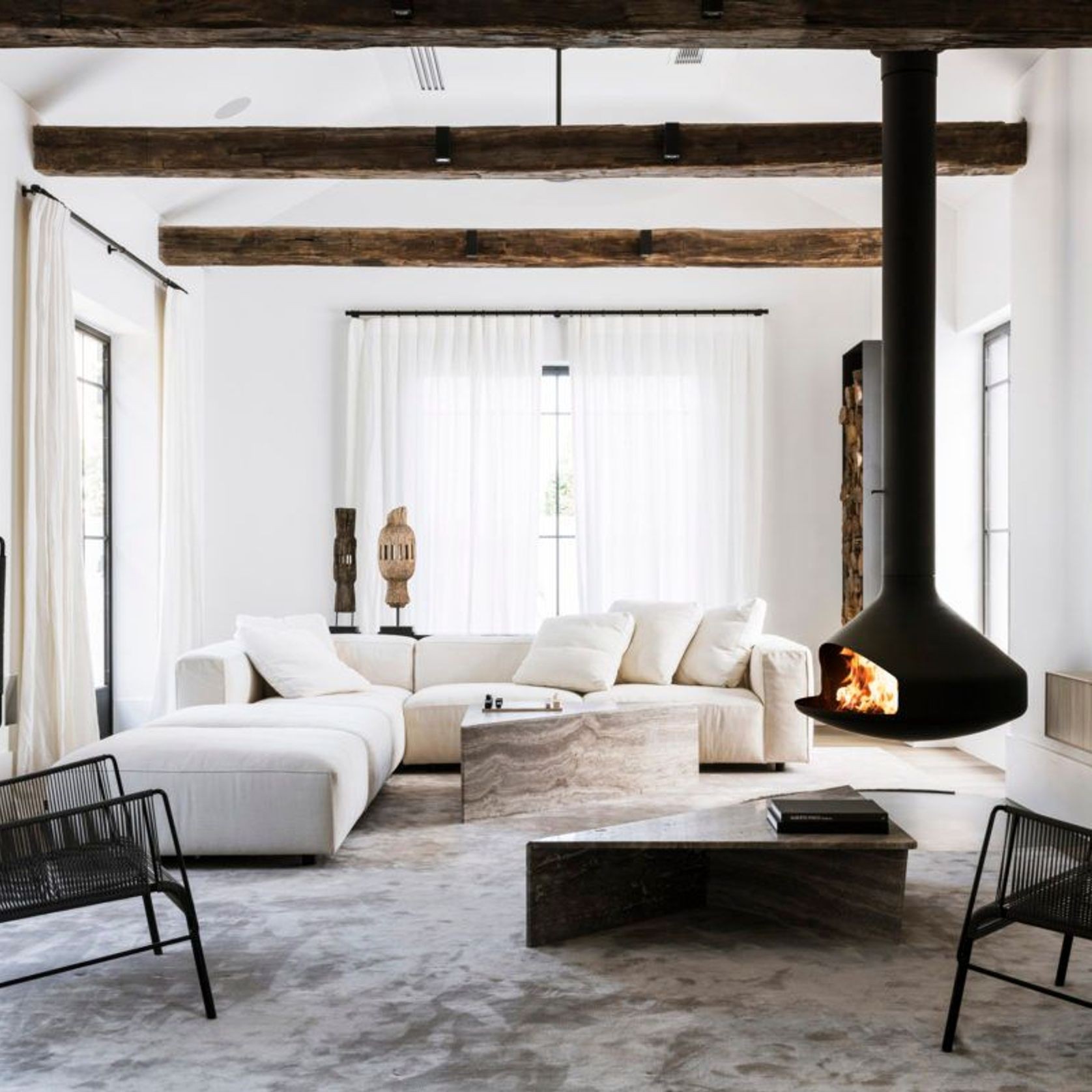 Focus Ergofocus - Suspended Fireplace gallery detail image