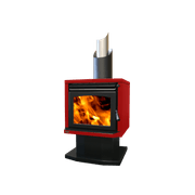 Ethos Genesis Freestanding Wood Fireplace gallery detail image