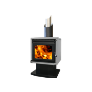 Ethos Genesis Freestanding Wood Fireplace gallery detail image