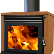 Ethos Genesis Freestanding Wood Fireplace gallery detail image