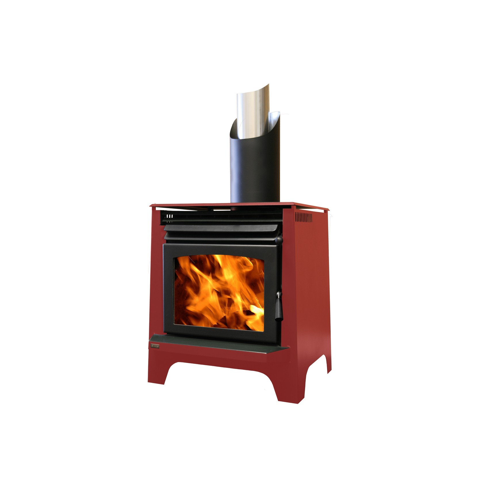 Ethos Phoenix Freestanding Wood Fireplace gallery detail image