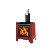 Ethos Phoenix Freestanding Wood Fireplace gallery detail image