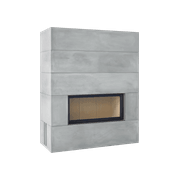 Euro Brunner Single Sided 101/45 Wood Fireplace gallery detail image