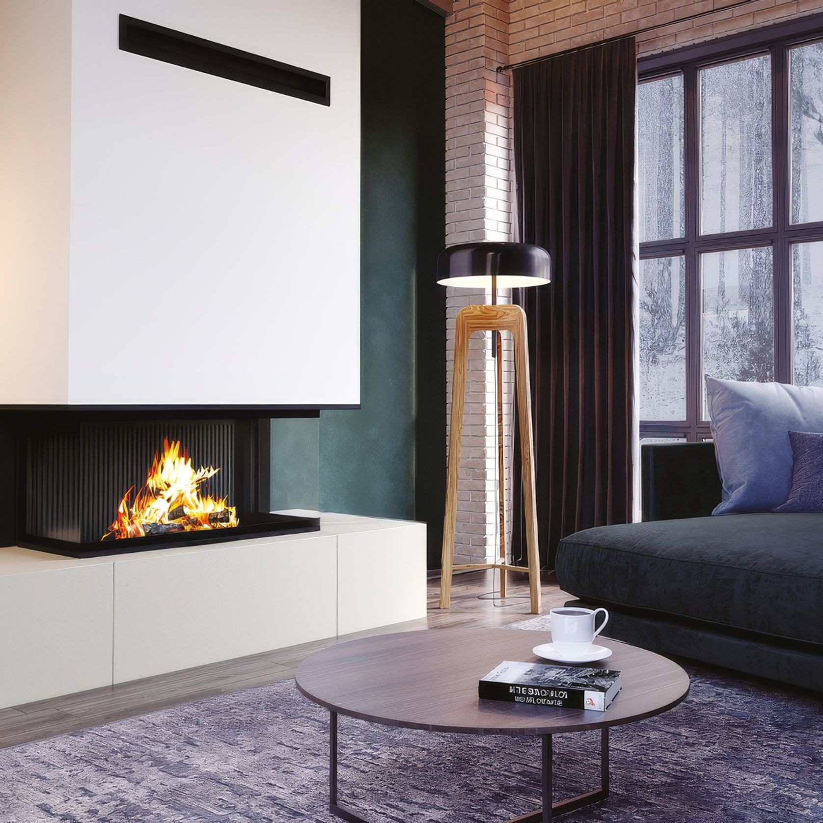 Axis FAS120 3V - Freestanding Fireplace gallery detail image