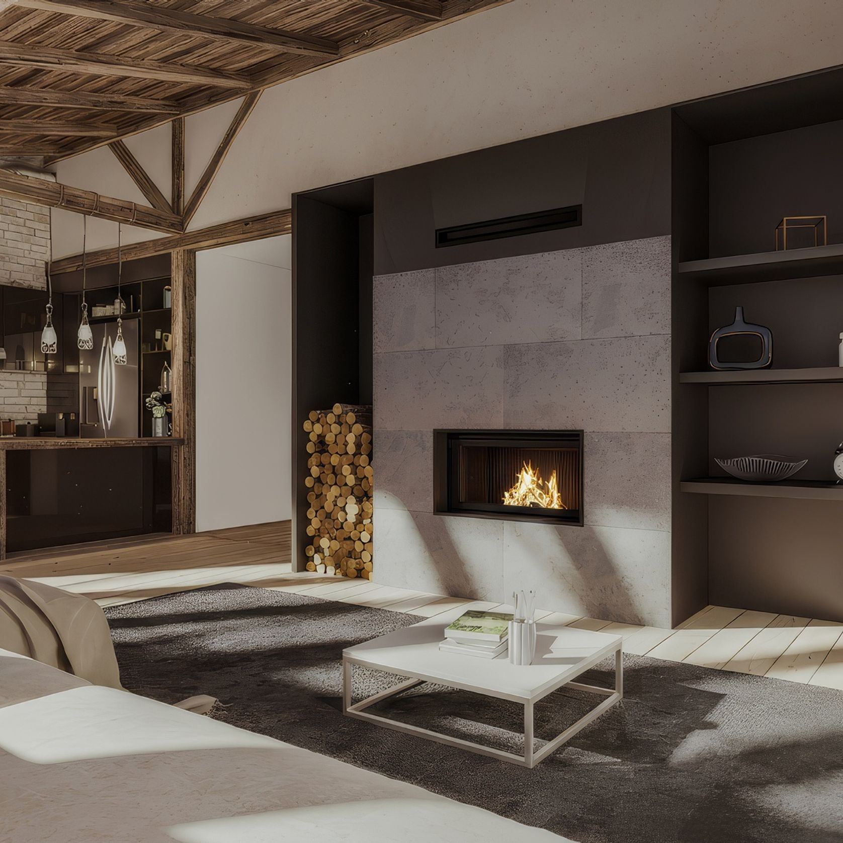 Axis FAS120 SS - Freestanding Fireplace gallery detail image