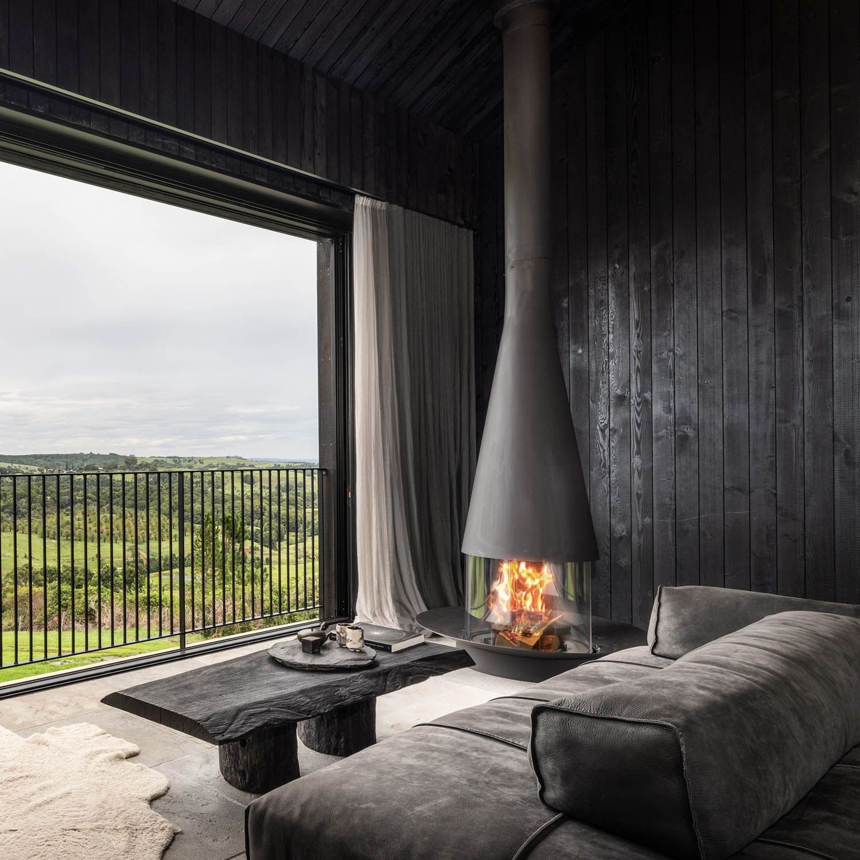 Filiofocus - Suspended Fireplace gallery detail image