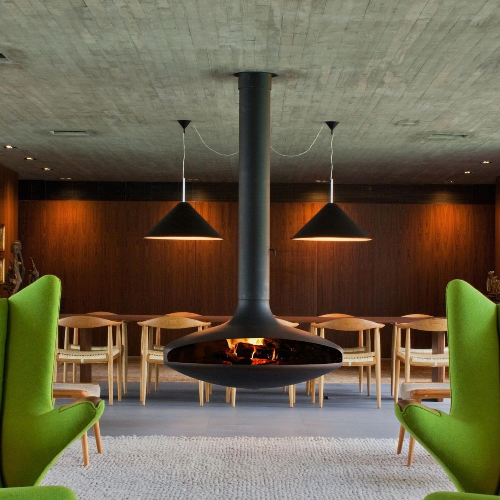 Focus Gyrofocus - Suspended Fireplace gallery detail image