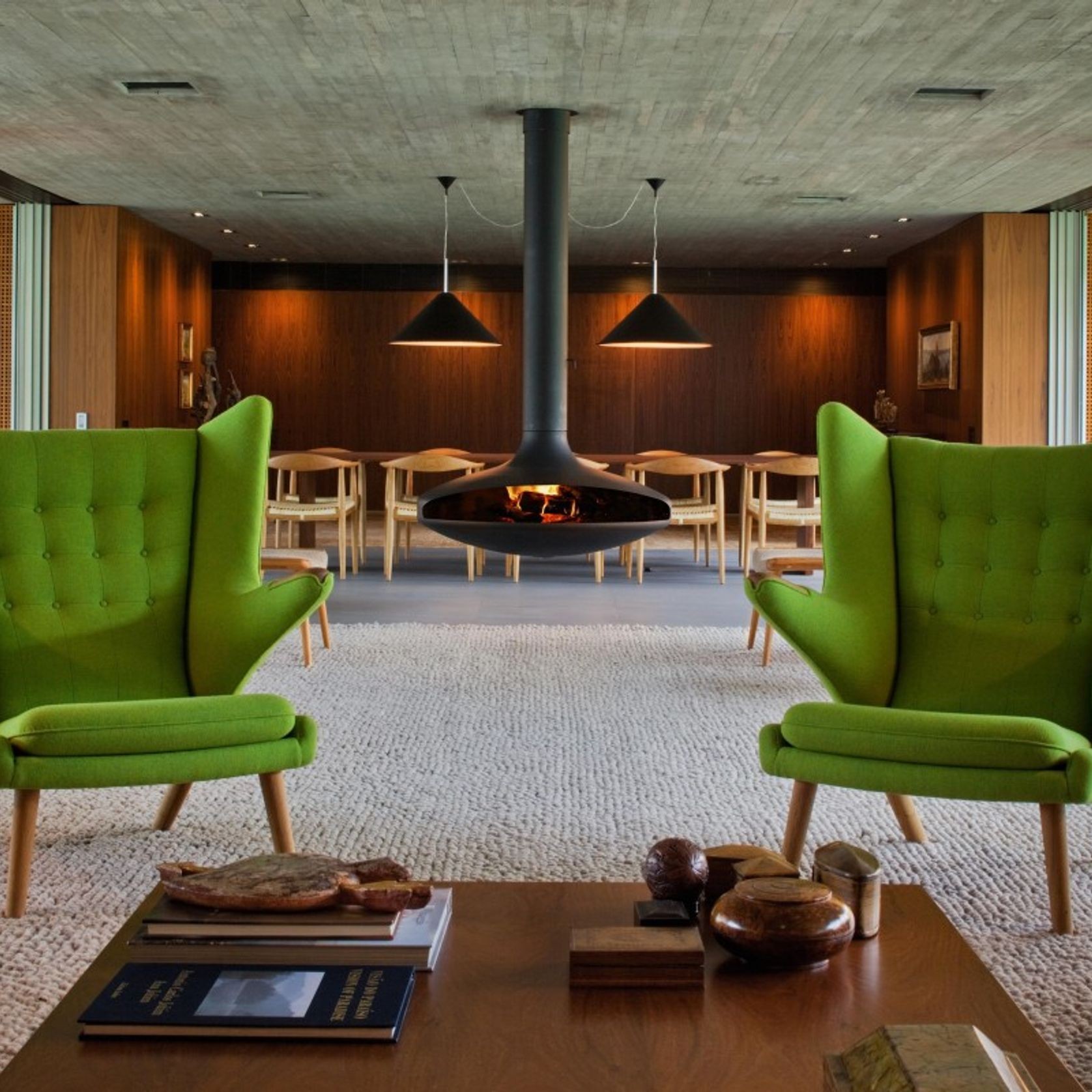 Focus Gyrofocus - Suspended Fireplace gallery detail image