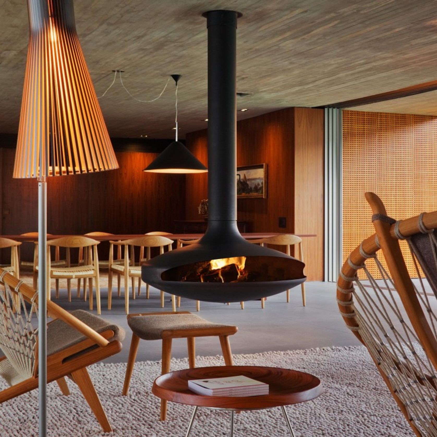 Gyrofocus - Suspended Fireplace gallery detail image