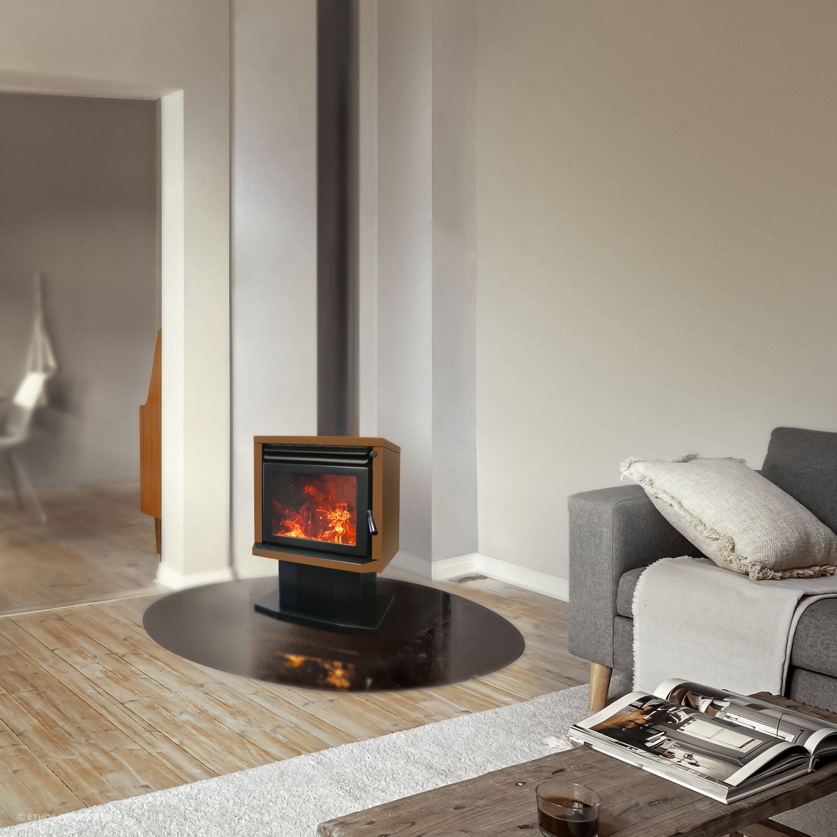Genesis Freestanding Wood Fire gallery detail image