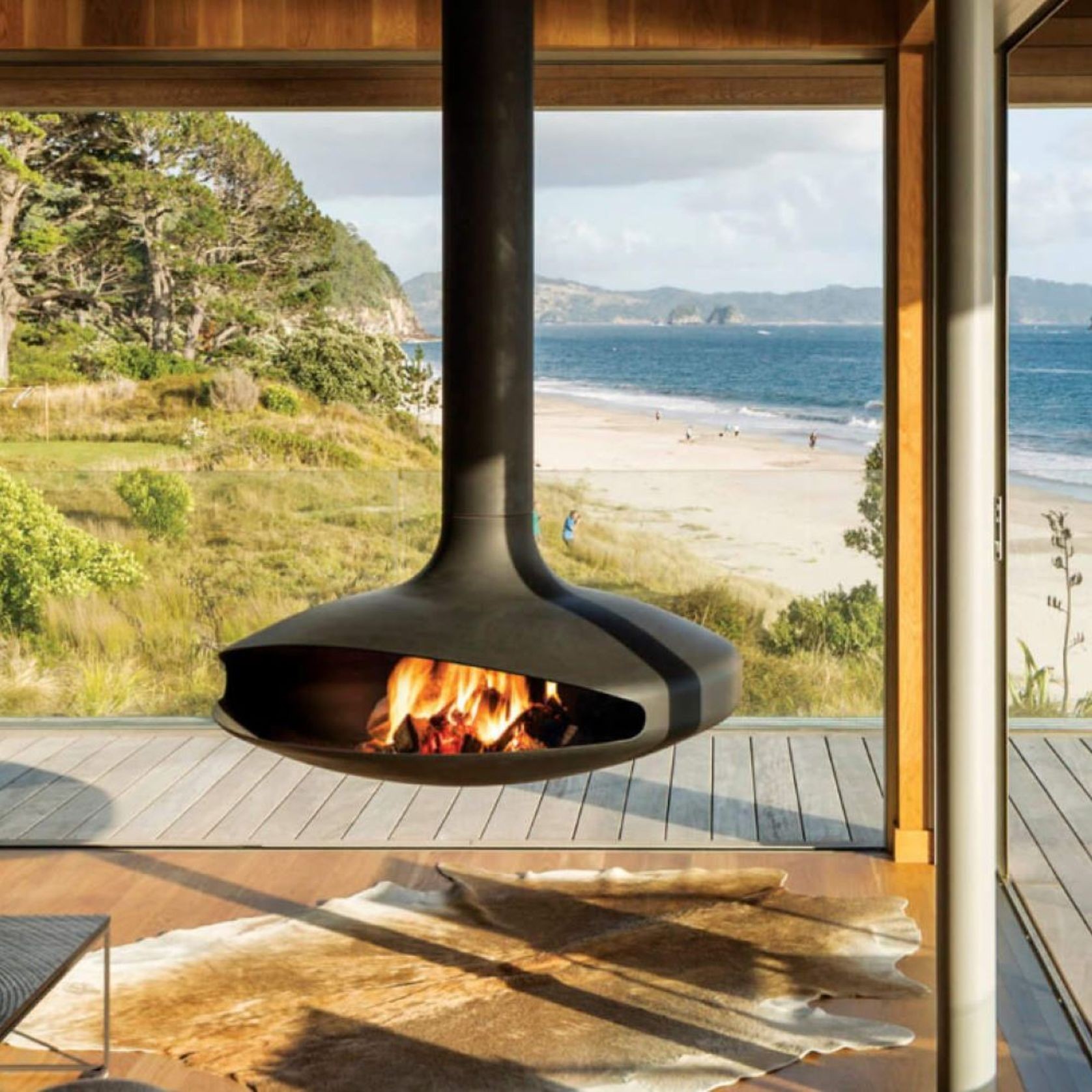 Focus Suspended Indoor Wood Fire Range gallery detail image