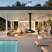 Gyrofocus Suspended Outdoor Fireplace gallery detail image