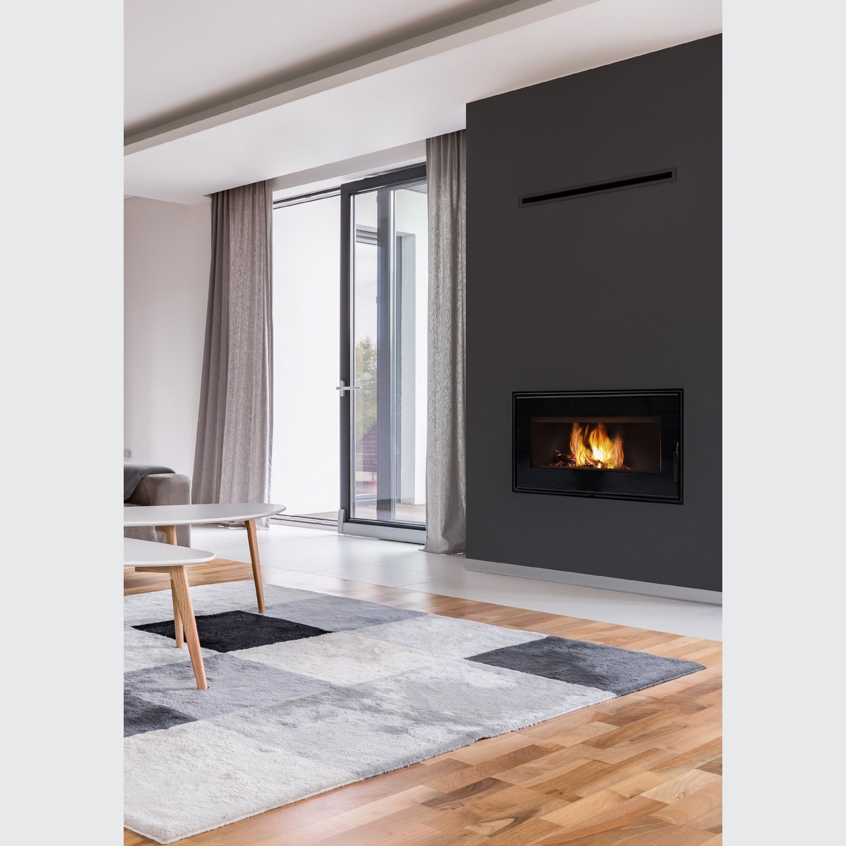 VisionLINE Taurus Clean Air Inbuilt Wood Fire gallery detail image