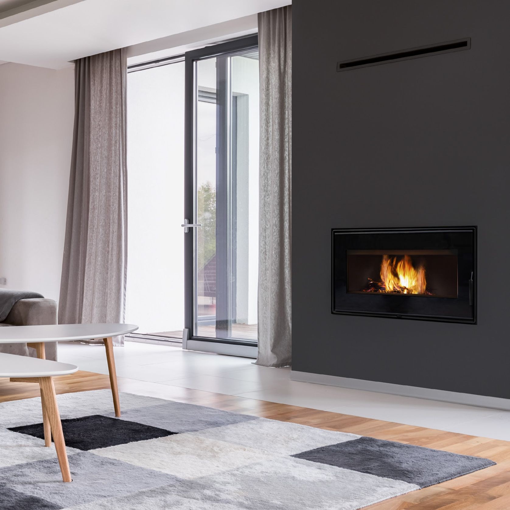 VisionLINE Taurus Clean Air Inbuilt Wood Fire gallery detail image