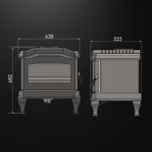 Kemlan C24 II Wood Fireplace gallery detail image