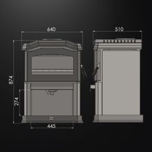Kemlan C24 Wood Stack Fireplace gallery detail image